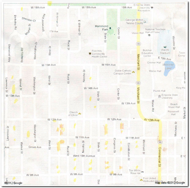 Ragweed map, 2012