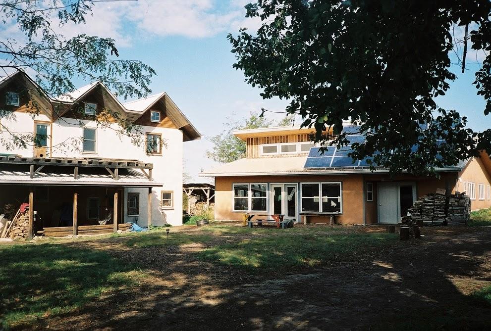 Dancing Rabbit Skyhouse and Common House in 2004