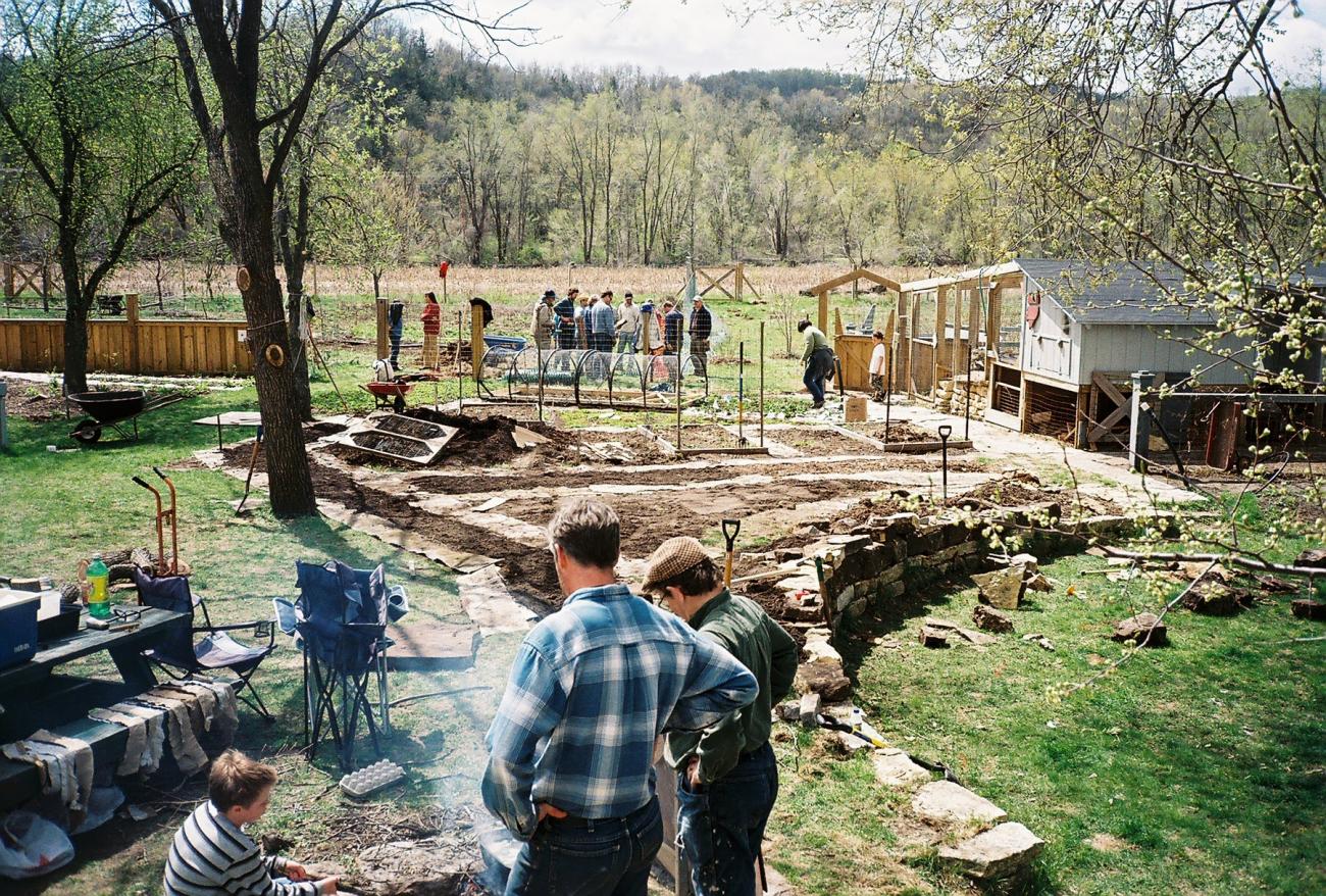 Permaculture work party in Minnesota